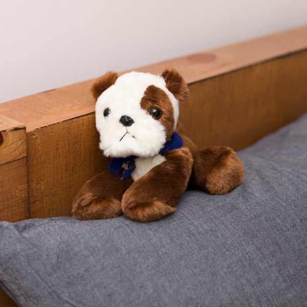 Mane 'n Tail Bulldog With Mane 'n Tail Blue Bandana