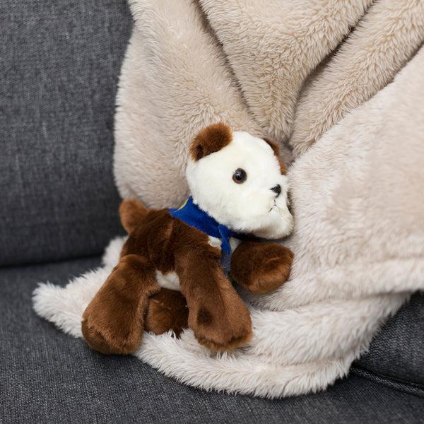 Mane 'n Tail Bulldog With Mane 'n Tail Blue Bandana