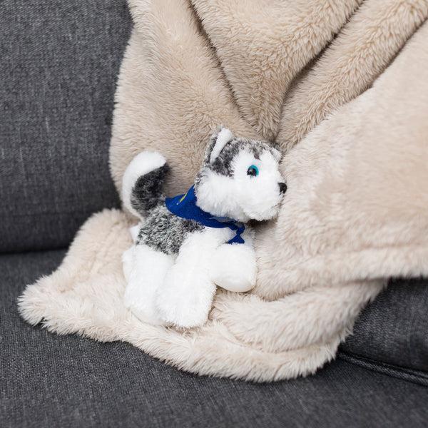 Mane 'n Tail Husky With Mane 'n Tail Blue Bandana