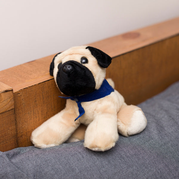 Mane 'n Tail Pug With Mane 'n Tail Blue Bandana