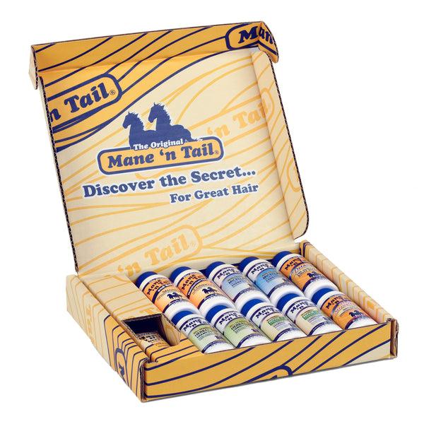 mane 'n tail Mane 'n Tail Sampler Gift Box Trial Size Shampoos Conditioners and Detanglers 11 Piece Set