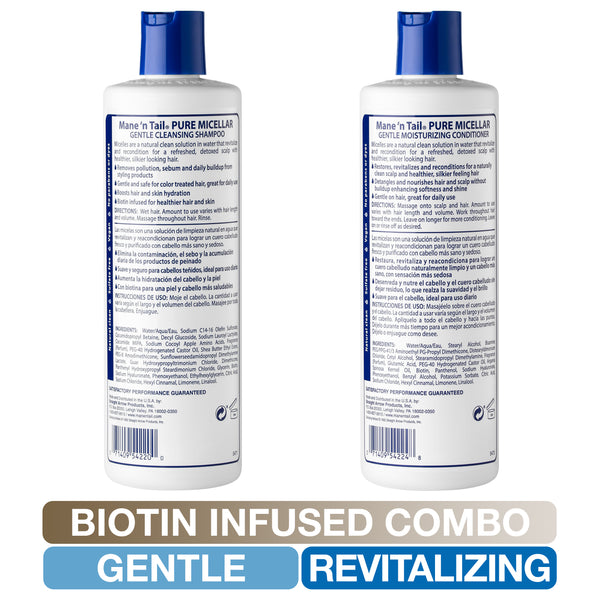 Mane 'n Tail Micellar Shampoo And Conditioner 11.2 Oz Dual Set