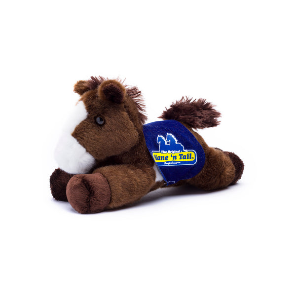 mane 'n tail Paint Horse with Mane 'n Tail Blue Saddle