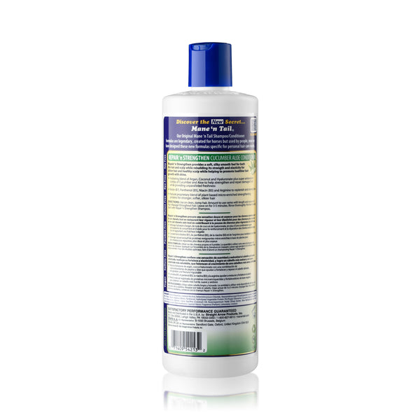 Mane 'n Tail Repair ‘n Strengthen Conditioner 20oz Cucumber Aloe & Biotin