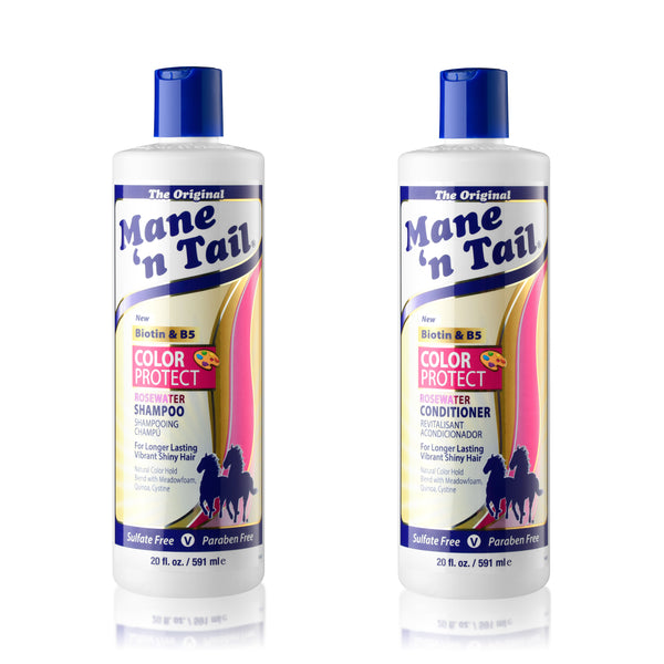 mane 'n tail Rosewater Color Protect Shampoo & Conditioner 20oz each Sulfate & Paraben Free