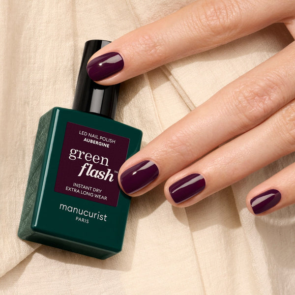 Manucurist Green Flash™ Led Gel Polish - 0.5 Fl Oz Aubergine