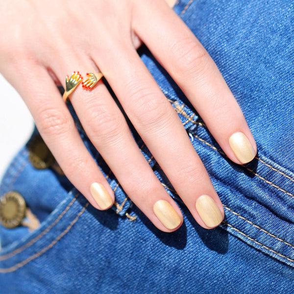 Manucurist Green Flash™ Led Gel Polish - 0.5 Fl Oz Gold Sand