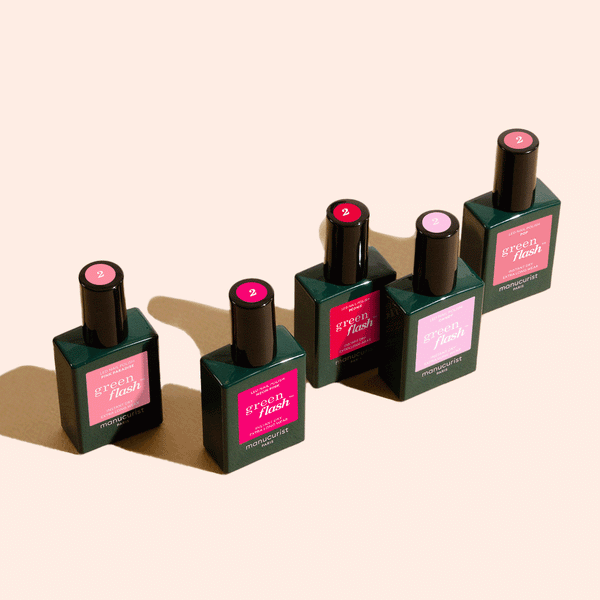manucurist Green Flash™ Led Gel Polish Customizable Pink 5-Pack Green Flash™