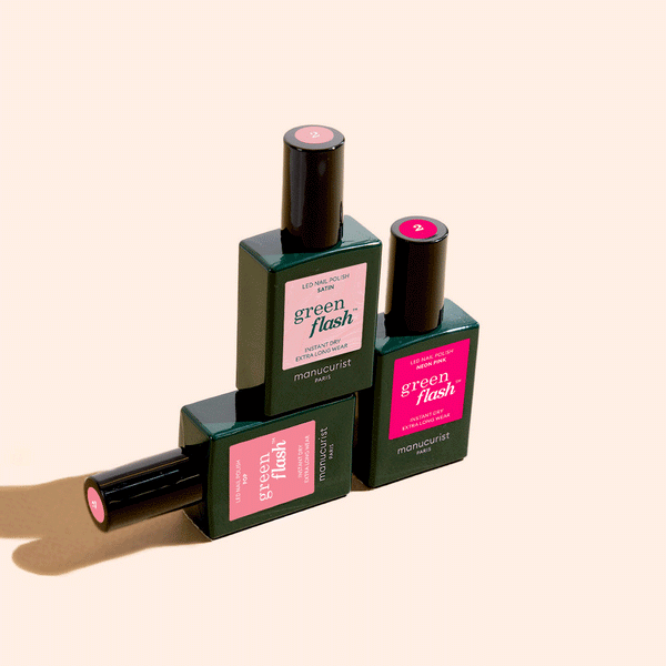 manucurist Green Flash™ Led Gel Polish Customizable Pink Trio Green Flash™