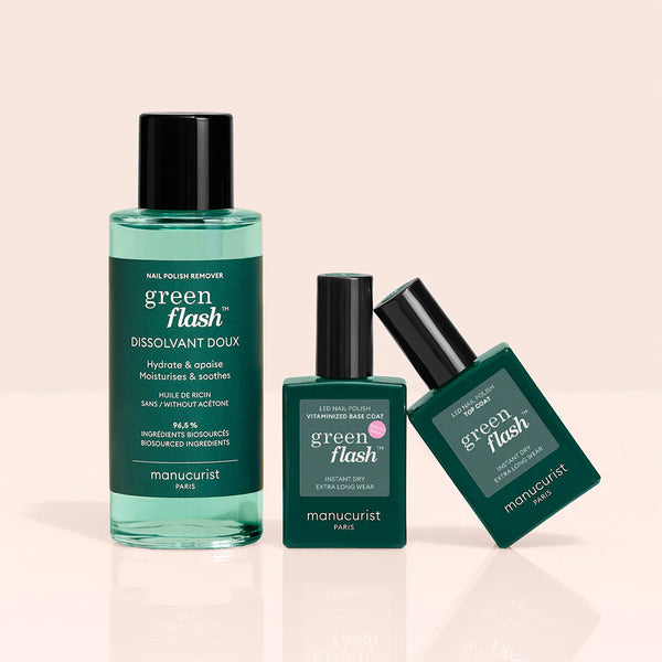 manucurist Green Flash™ Led Gel Polish Green Flash™ Base Top Remover Trio