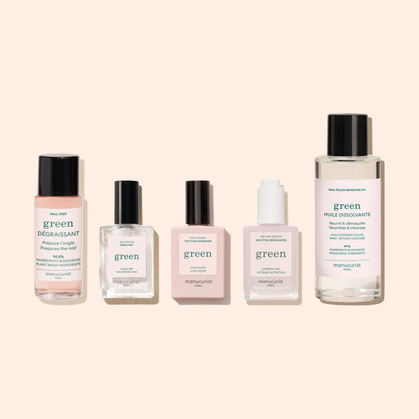 Manucurist Green™ Natural Nail Polish Green™ Base Top Remover Trio