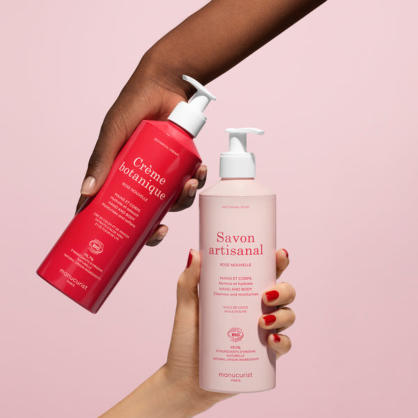 Manucurist Hand Care Cosmos Organic Rose Botanical Cream & Artisan Soap Duo