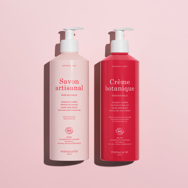 manucurist Hand Care Cosmos Organic Rose Botanical Cream & Artisan Soap Duo manucurist Hand Care Cosmos Organic Rose Botanical Cream & Artisan Soap Duo