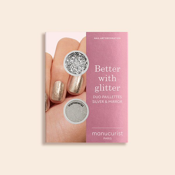 manucurist Nail Art Glitters Duo Silver & Mirror