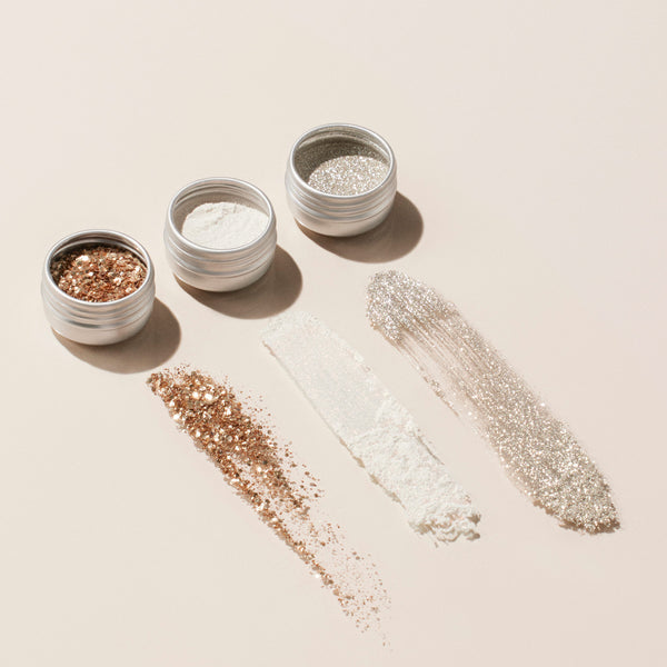 manucurist Nail Art Glitter Trio - Rose Gold Glazed Mirror