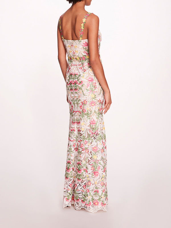 Marchesa Notte Alexis Gown Ivory