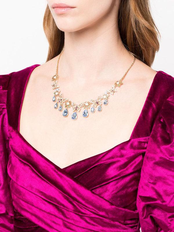 Marchesa Notte Butterfly Drama Necklace Gold
