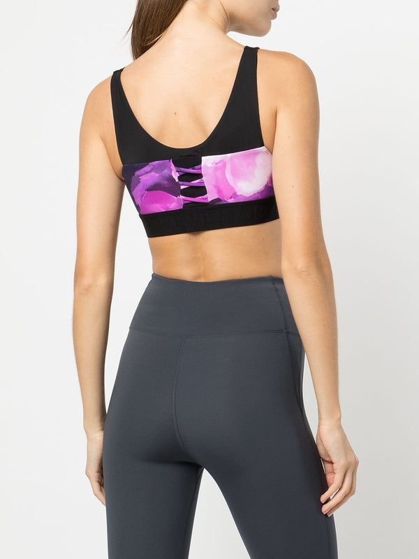 Marchesa Notte Coco Printed Bra Raspberry Multi