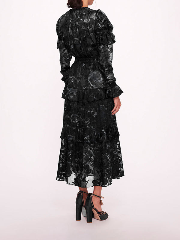Marchesa Notte Diantha Dress Black