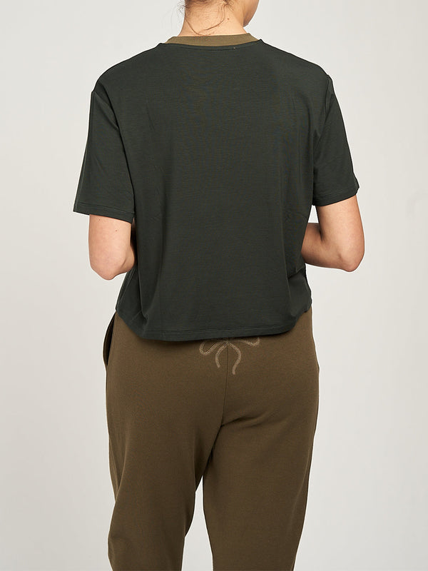 Marchesa Notte Dominique Tee Olive