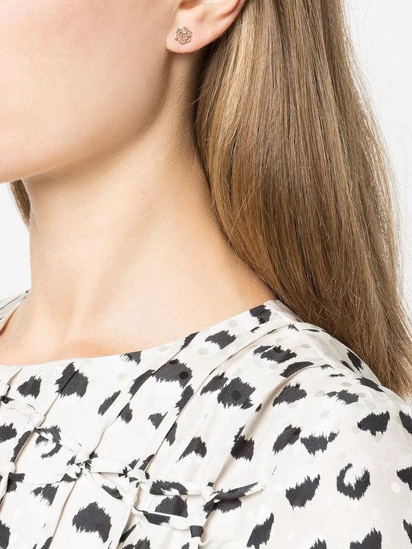 Marchesa Notte Floral Trio Earrings Set Gold