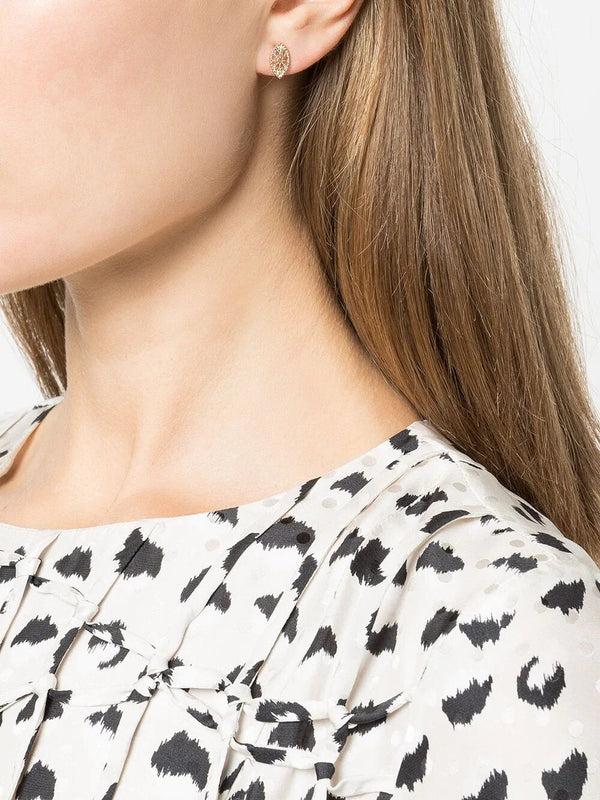 Marchesa Notte Floral Trio Earrings Set Gold