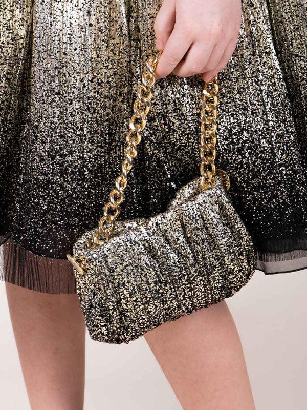 Marchesa Notte Lace Mini Bag Black