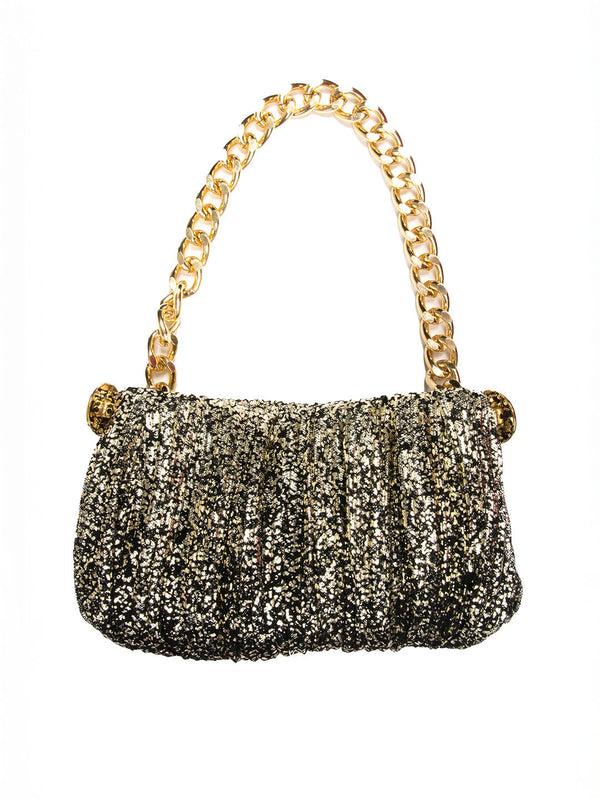 marchesa notte Lace Mini Bag Black