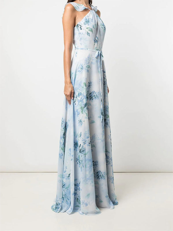Marchesa Notte Pavia Printed Dusty Blue