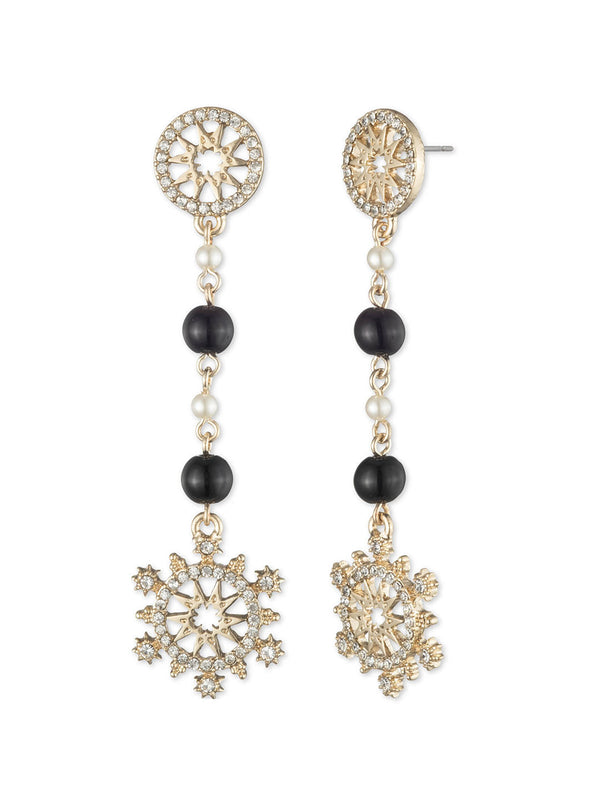 marchesa notte Pearl Linear Earring Black