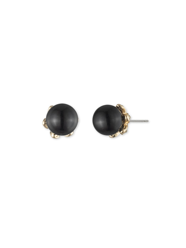 marchesa notte Pearl Stud Black