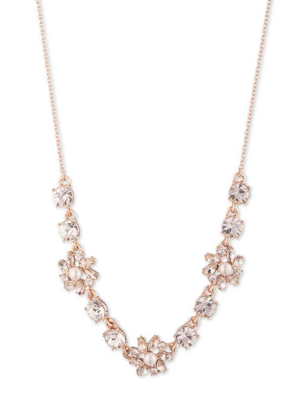 marchesa notte Rose Sweet Stone Necklace Rose Gold