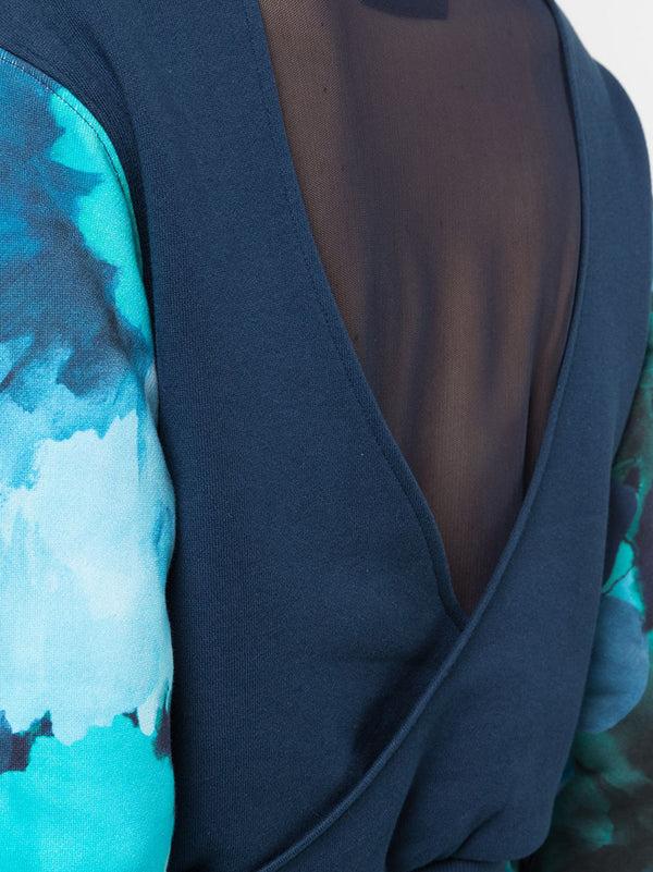 Marchesa Notte Wilma Sweatshirt Printed Navy Multi