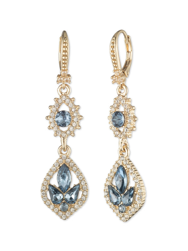 marchesa notte Poised Denim Midi Drop Earring Denim
