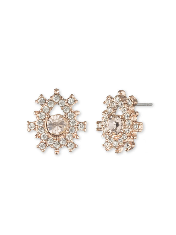 marchesa notte Poised Rose Button Earring Rose Gold