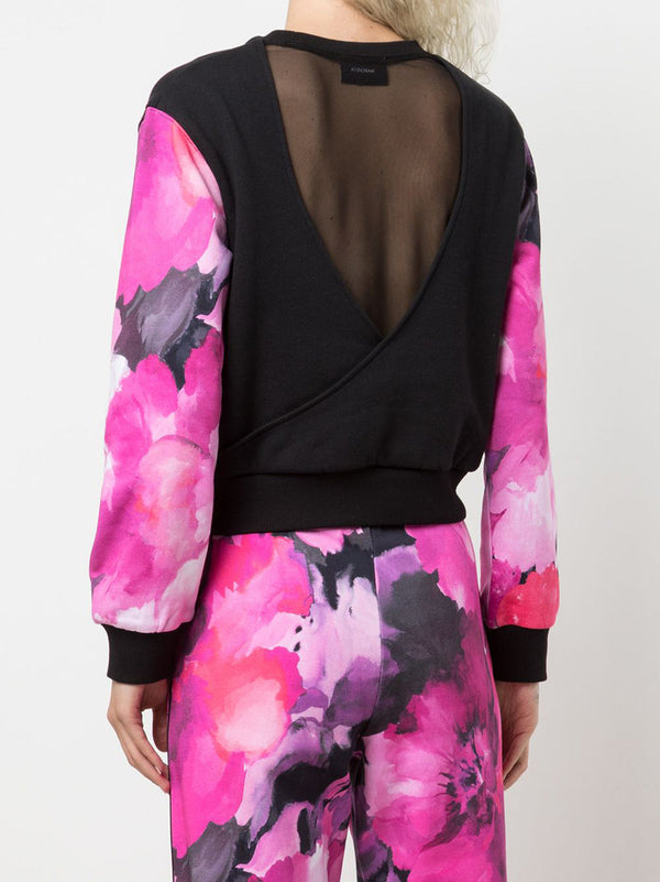 Marchesa Notte Wilma Sweatshirt Printed Raspberry Multi