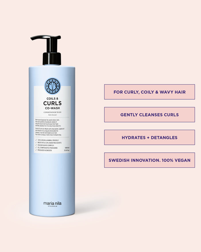 Maria Nila Coils & Curls Co-wash 1000ml / 33.8oz