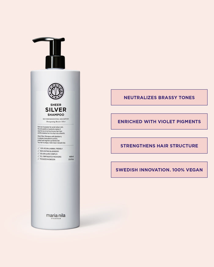 Maria Nila Sheer Silver Shampoo 1000ml / 33.8oz