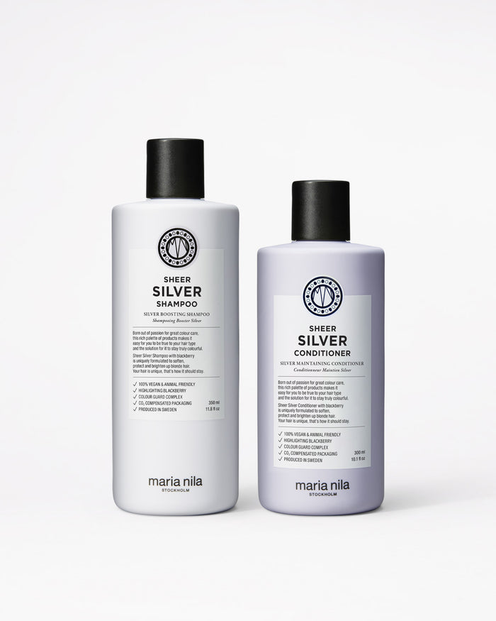maria nila Sheer Silver Shampoo + Conditioner Duo