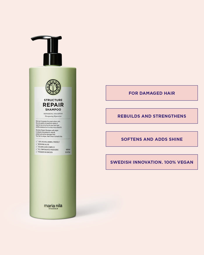 Maria Nila Structure Repair Shampoo 1000ml / 33.8oz