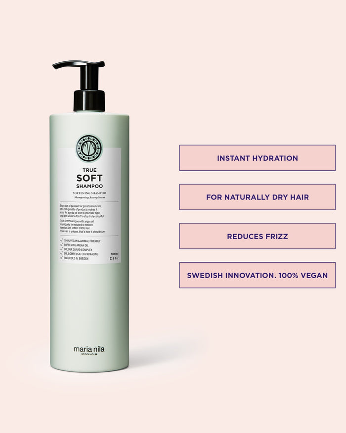 Maria Nila True Soft Shampoo 1000ml / 33.8oz