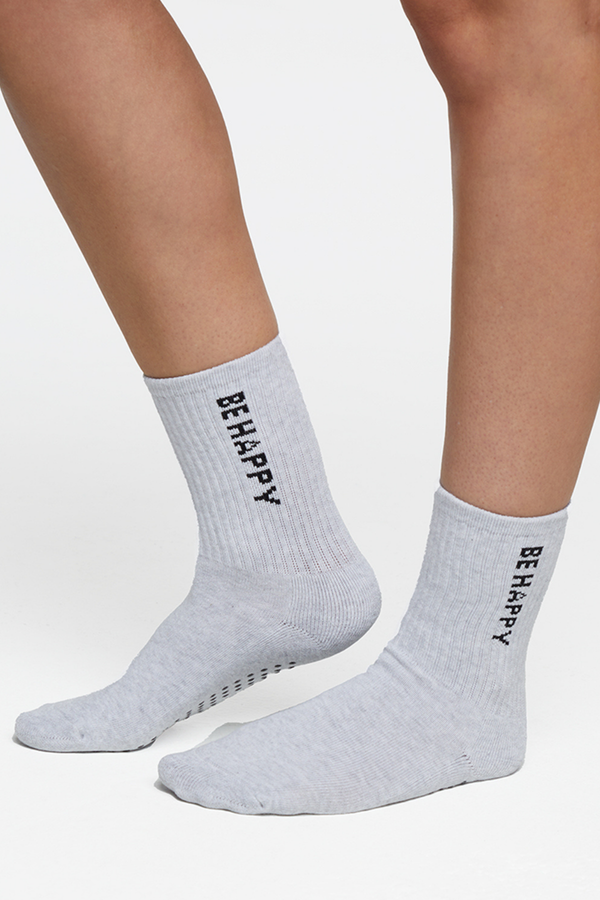 Marika 2 Pack Hailey Mid Crew Socks – HEATHER BLACK / HEATHER WHITE