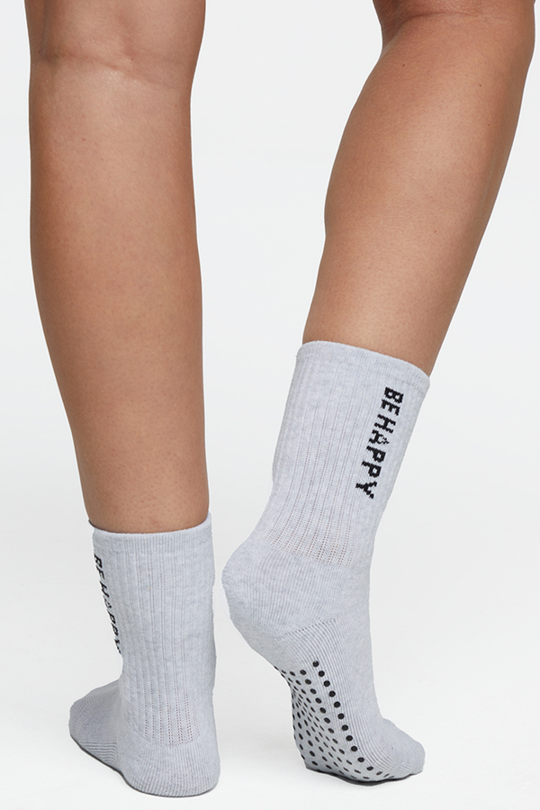 Marika 2 Pack Hailey Mid Crew Socks – HEATHER BLACK / HEATHER WHITE