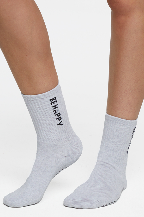 marika 2 Pack Hailey Mid Crew Socks – HEATHER BLACK / HEATHER WHITE