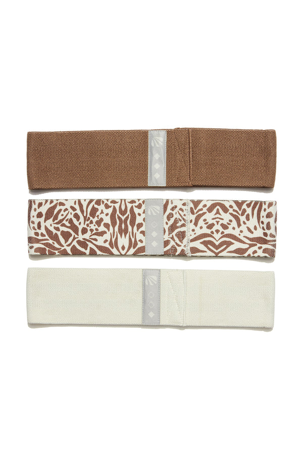 marika 3 Pack Glute Band Set - Sugar Swizzle – SUGAR SWIZZLE / ABSTRACT WILD CAT / PINE BARK