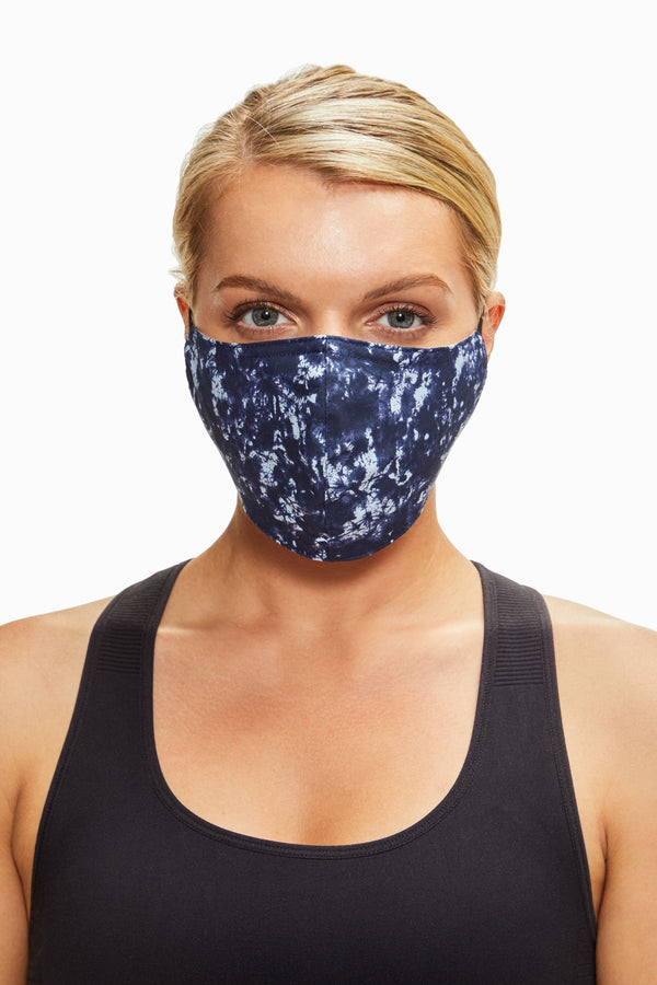 Marika Adjustable 3-Layer Cloth Face Masks (4 Pack) – BLACK / WHITE/ LEOPARD