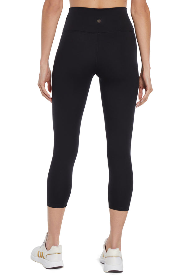 Marika Balance Collection Crossover Mid Calf Capri – BLACK