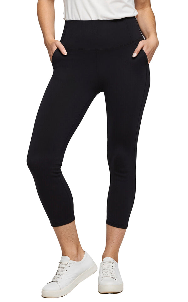 Marika Balance Collection Jenny Side Pocket Mid Calf Capri – BLACK