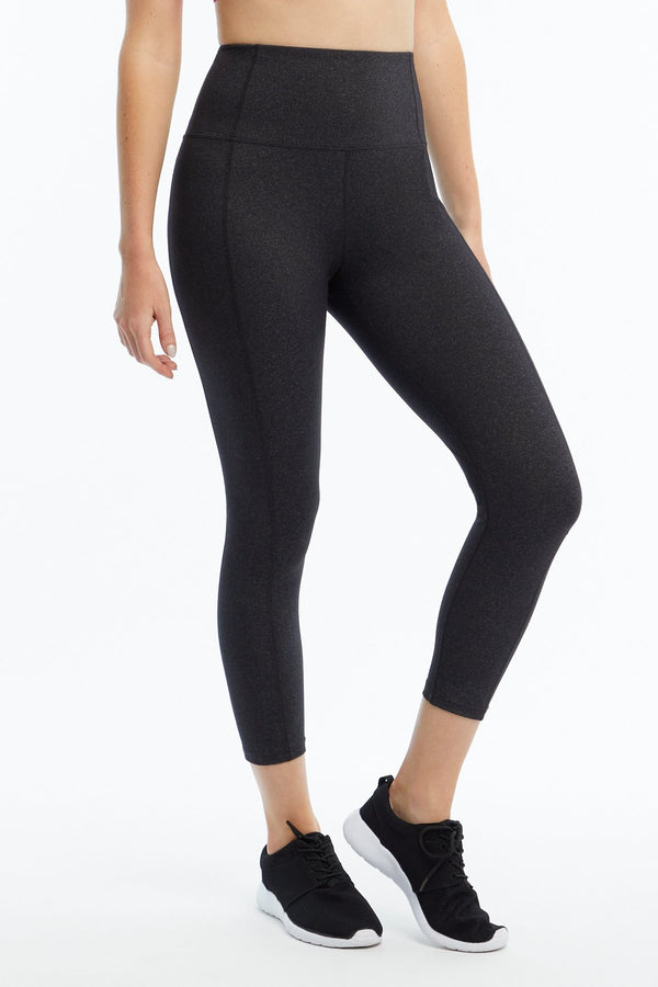 Marika Brooke High Rise Tummy Control Mid Calf Capri – HEATHER BLACK