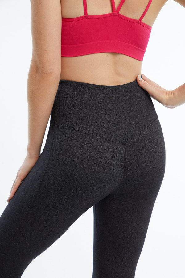 Marika Brooke High Rise Tummy Control Mid Calf Capri – HEATHER BLACK